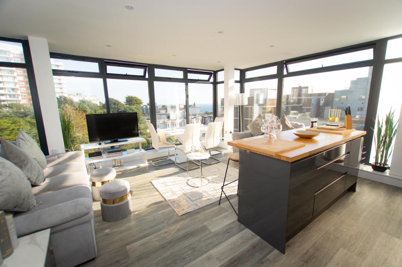 * Panoramic Penthouse With Sea & City Views Bournemouth Exteriér fotografie