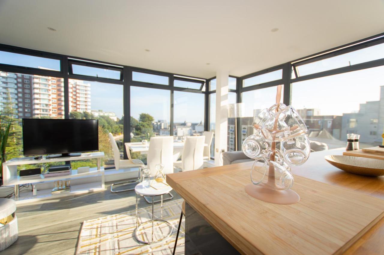 * Panoramic Penthouse With Sea & City Views Bournemouth Exteriér fotografie