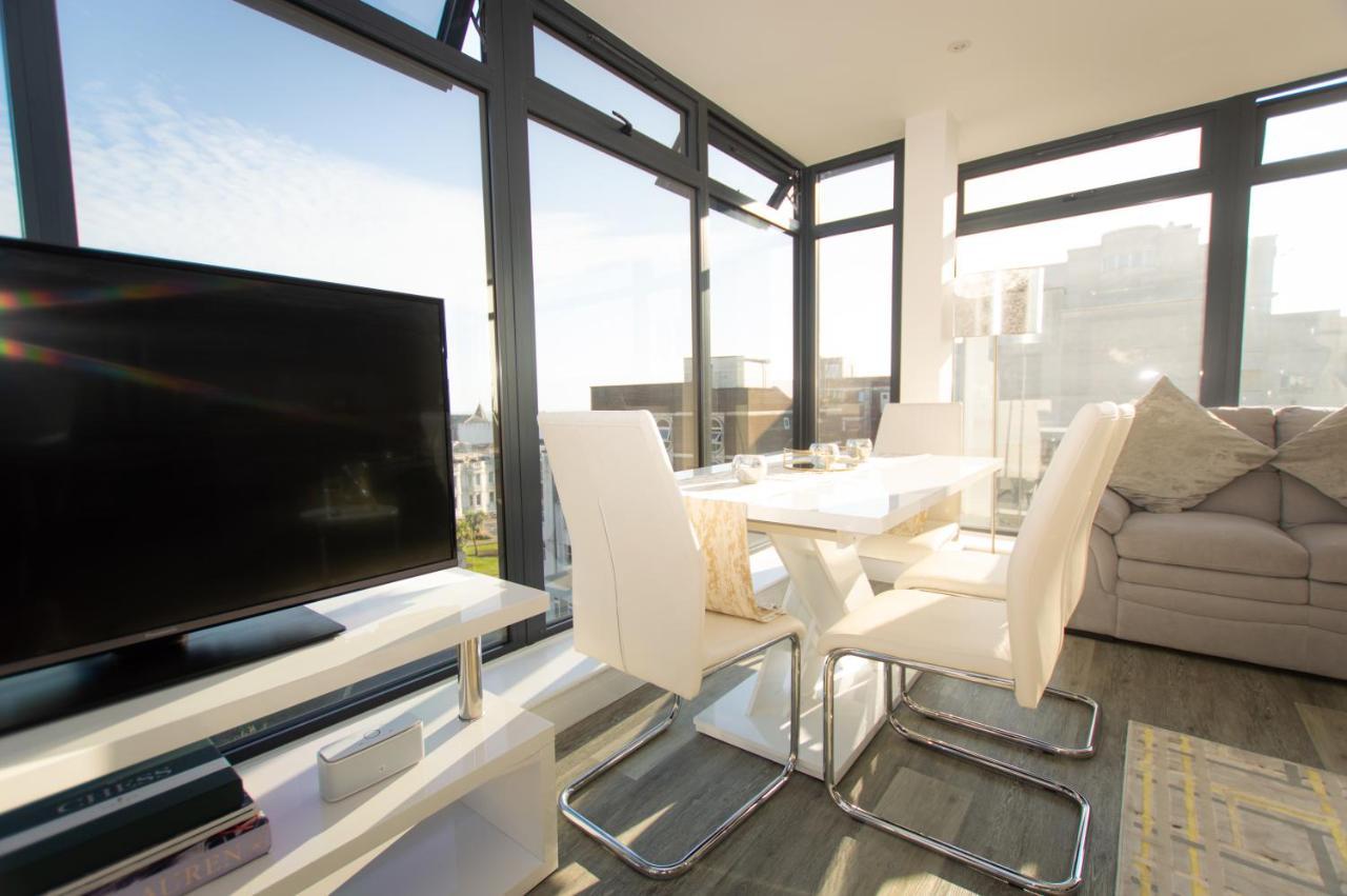 * Panoramic Penthouse With Sea & City Views Bournemouth Exteriér fotografie